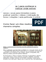 Como Fazer Um Óleo Medicado de Maneira Simples - Yoga em Casa - para Conhecer e Começar A Praticar Onde Estiver