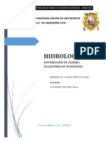 Distribución de Gumbel-Ecuaciones de Intensidad