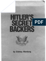 Hitlers Secret Backers Sydney Warburg 1983 95pgs POL - SML