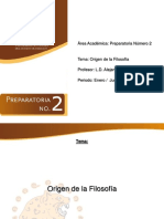 Origen de La Filosofia Alejandro Guerra Espinosa