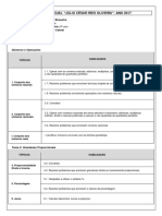 Planejamento Anual - 8º Ano