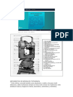 Implementos de Medida en Topografia