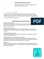 PDF Version Mode Field Function Audience and Language Levels