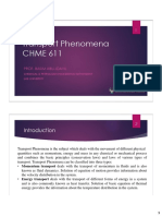 Transport Phenomena 1