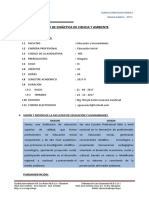 Silabo Ciencia y Ambiente Presencial