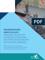 Recomendação 003 - Memorial Descritivo Do Projeto Estrutural