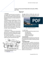 The Large Capacity Gas Turbine For Pressurized Fluidized Bed Combustion (PFBC) Boiler Combined Cycle Power Plant