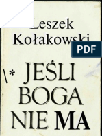 Kołakowski Leszek - Jeśli Boga Nie Ma