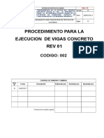 Procedimiento de Vigas