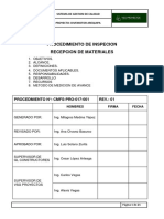 Procedimiento de Inspeccion de Materiales