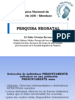 Pesquisa Neonatal - Congreso de Pediatria 2015