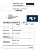 Procedimiento de Inspeccion Dimensional