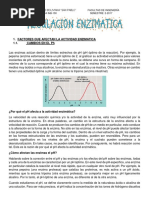 Grupo 2. Regulación Enzimatica