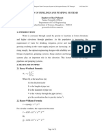 Design of Pipelines and Pumping Systems