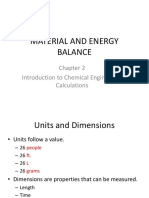 Material and Energy Balance Chapter 2 Spring Updated