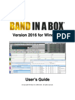 Band in A Box 2016 Manual