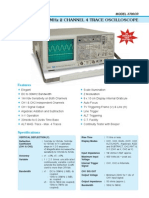 3706CR - 30MHz 2 Channel 4 Trace Oscilloscope