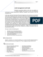 International Financial Management and Trade: Topic 1