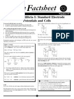 Standard Electrode Potentials & Cells