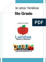 5to Grado Sopa de Letras