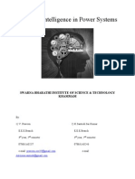 Artificial Intelligence in Power Systems: Swarna Bharathi Institute of Science & Technology Khammam