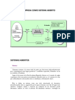 La Empresa Como Sistema Abierto