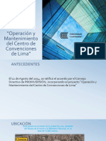 Operación y Mantenimiento Del Centro de Convenciones