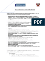 Directiva para Liquidación de Obras Por Contrata Chana