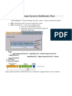 Create Dynamic Modification Rule - DMR