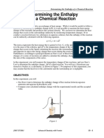 Determining The Enthalpy of A Chemical Reaction: Objectives