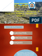 Tipos de Plutonismo - Granitos