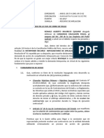 Modelo de Recurso de Agravio Constitucional en Proceso de Cumplimiento