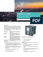 SIPROTEC 7SJ85 V7 Profile PDF