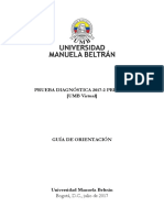 1guia de Orientación Prueba Diagnóstica 2017-2 Pretest Umb Virtual PDF