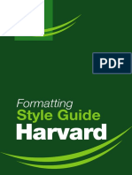 Harvard Formatting Style Guide PDF