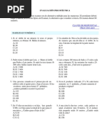 Evaluación Psicotécnica