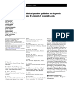 Clinical Practice Guideline On Diagnosis and Treatment of Hyponatremia PDF