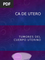 Radiologia de CA de Utero y Cuello Uterino