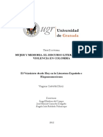 Mujer y Memoria. El Discurso Literario en La Violencia de Colombia PDF