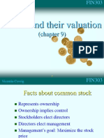 Stocks and Their Valuation: (Chapter 9)