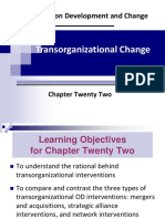 Od CH 22 Transorganizational Change