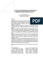 Faktor - Faktor Yang Berhubungan Dengan Pemilihan Alat Kontrasepsi Implan Pada Akseptor KB Aktif Di BPM Jarmini Desa Leyangan Ungaran Tahun 2014