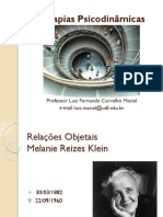 Teorias Psicodinamicas - Relações Objetais - Klein