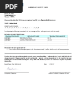 Transaction Dispute Form