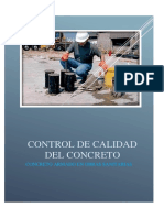 Informe de Calidad Del Concreto