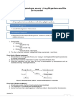 Chapter 4: Interdependence Among Living Organisms and The Environment