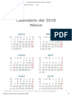 Calendario de México Del 2018 - ¿Cuándo en El Mundo