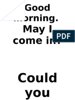 Good Morning.: May I Come In?