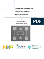 Design Modeling and Simulation of A 52MHz MEMS Gyroscope Device in 1.5um SOI PDF