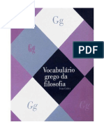 GOBRY, Ivan. Vocabulário Grego Da Filosofia PDF